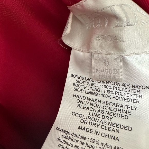 Wine red bridesmaids dress - Picture 3 of 3